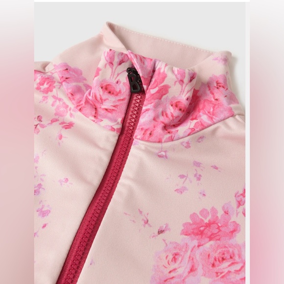 Bogner x LoveShackFancy Pink Floral Top Sz Girls M EUC - Picture 4 of 12